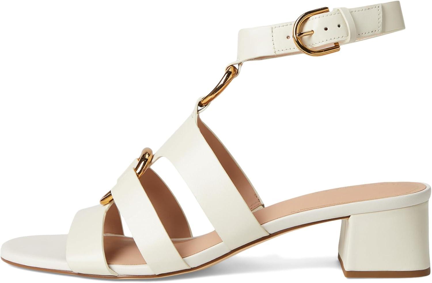 imageCole Haan Womens Lyanna Link Ankle Strap SandalsIvory Ltr