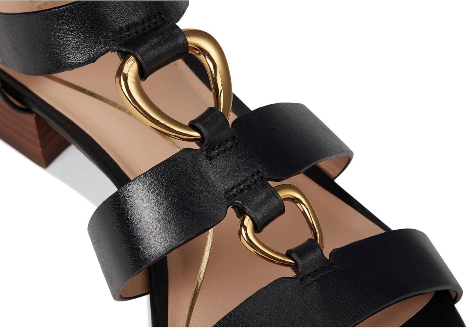 imageCole Haan Womens Lyanna Link SandalsBlack Leather