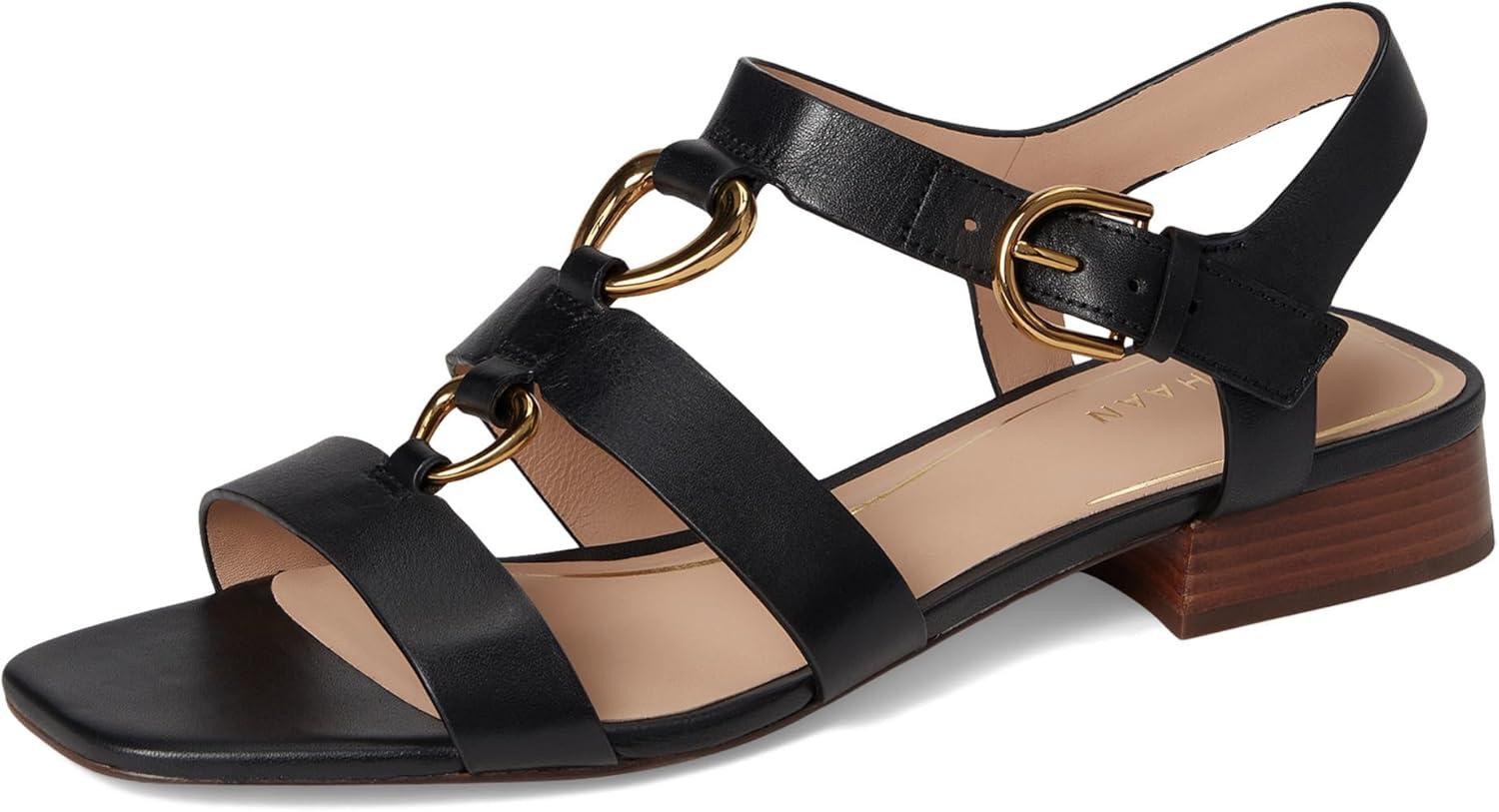 imageCole Haan Womens Lyanna Link SandalsBlack Leather