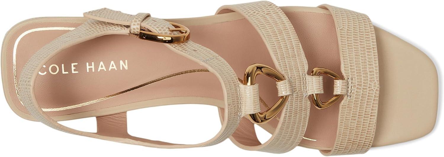 imageCole Haan Womens Lyanna Link SandalsOat Lizard Print Leather