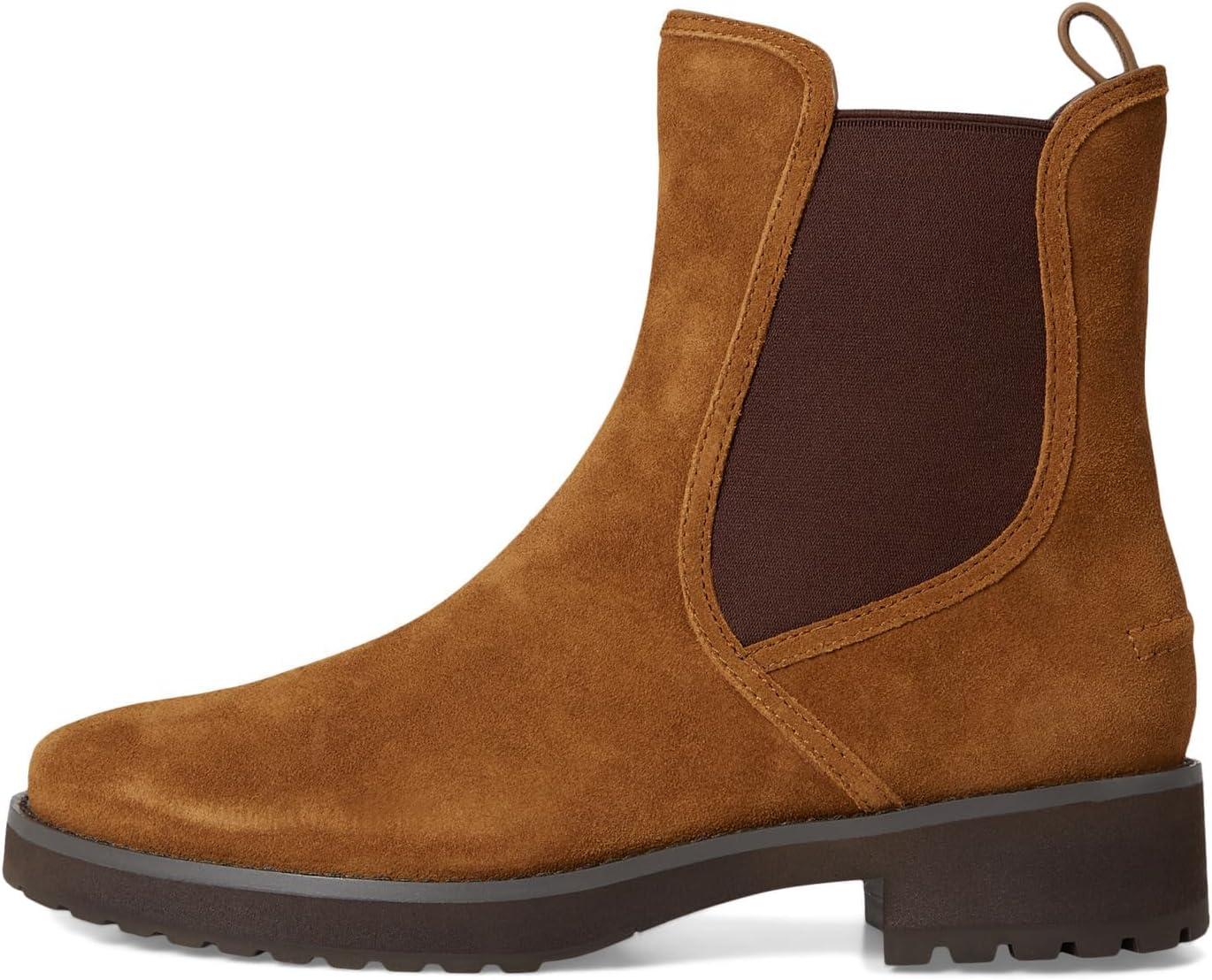 imageCole Haan Womens Lyndon Waterproof Chelsea Bootie BootTobacco Suede Wp