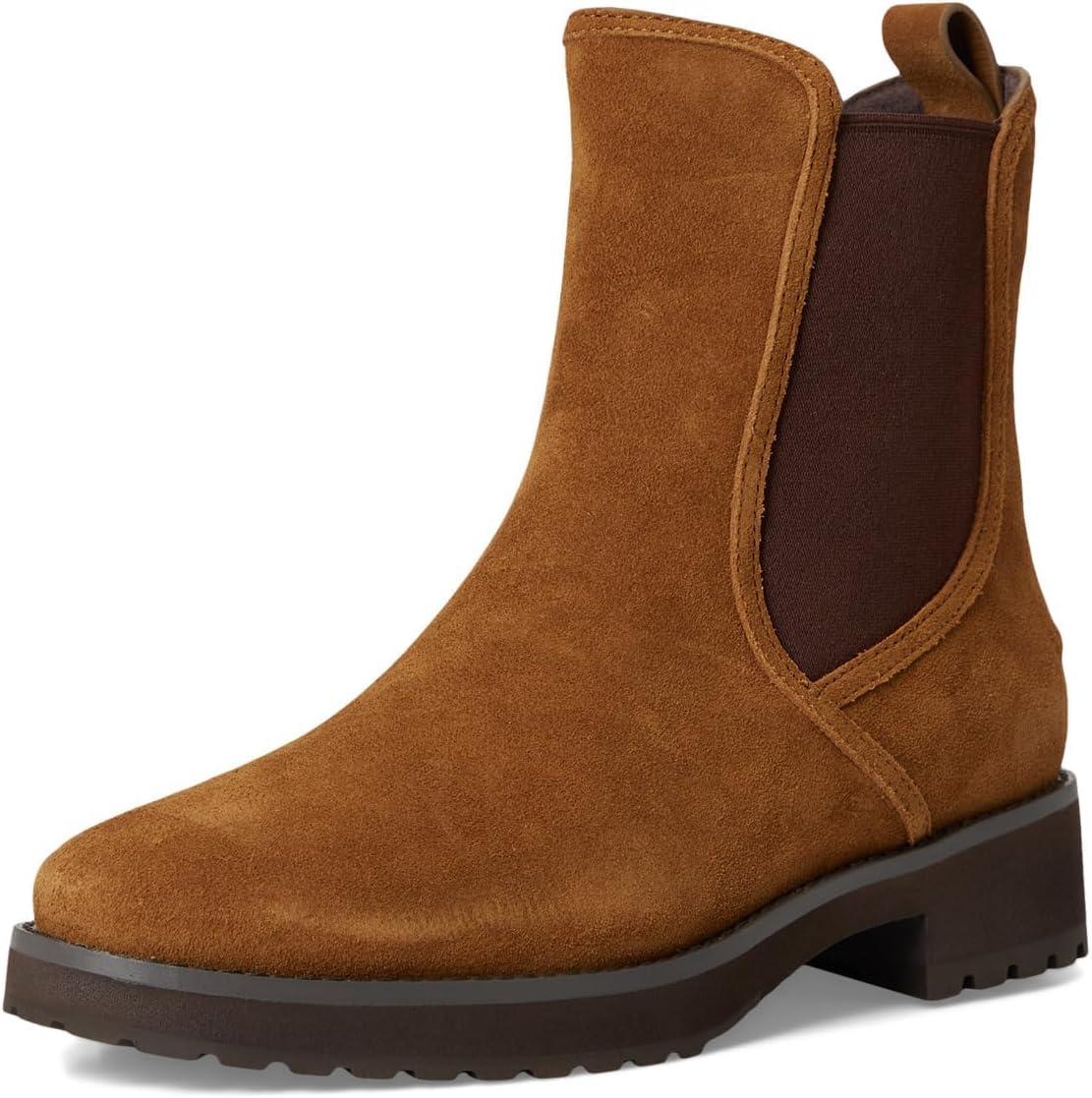 imageCole Haan Womens Lyndon Waterproof Chelsea Bootie BootTobacco Suede Wp