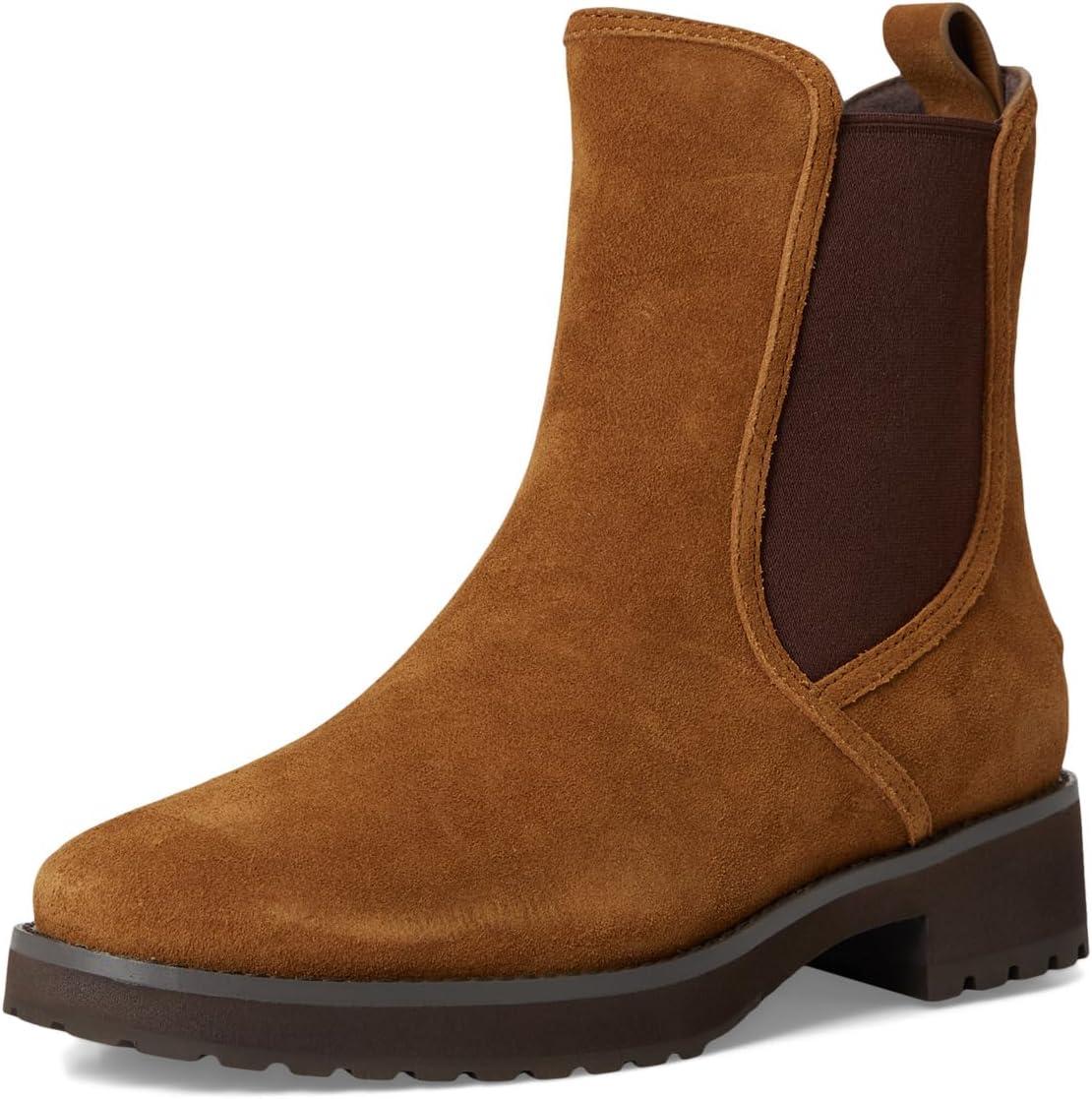 imageCole Haan Womens Lyndon Waterproof Chelsea Bootie BootTobacco Suede Wp