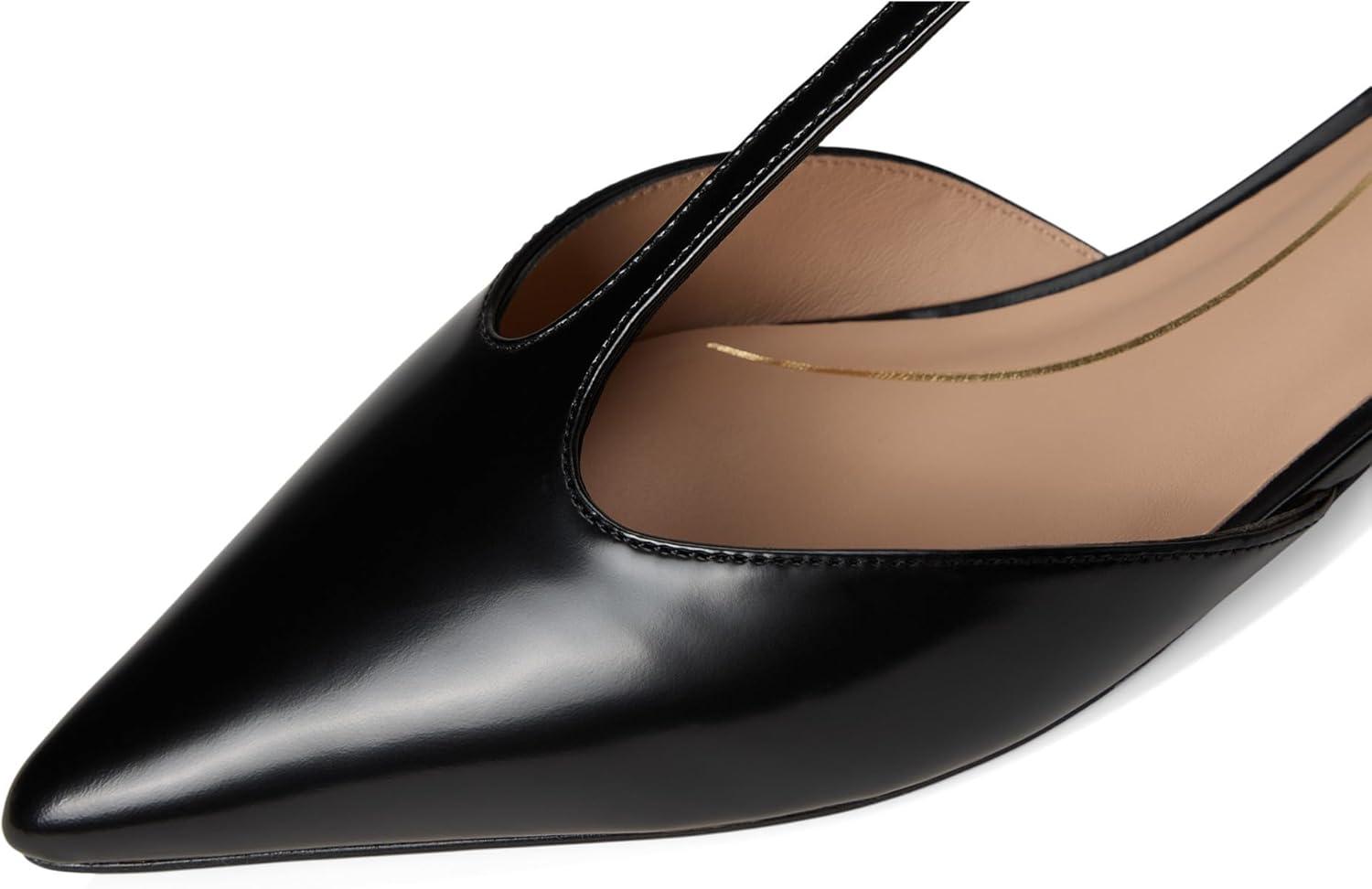 imageCole Haan Womens Marlah TStrap Ballet FlatsBlack Box Ltr