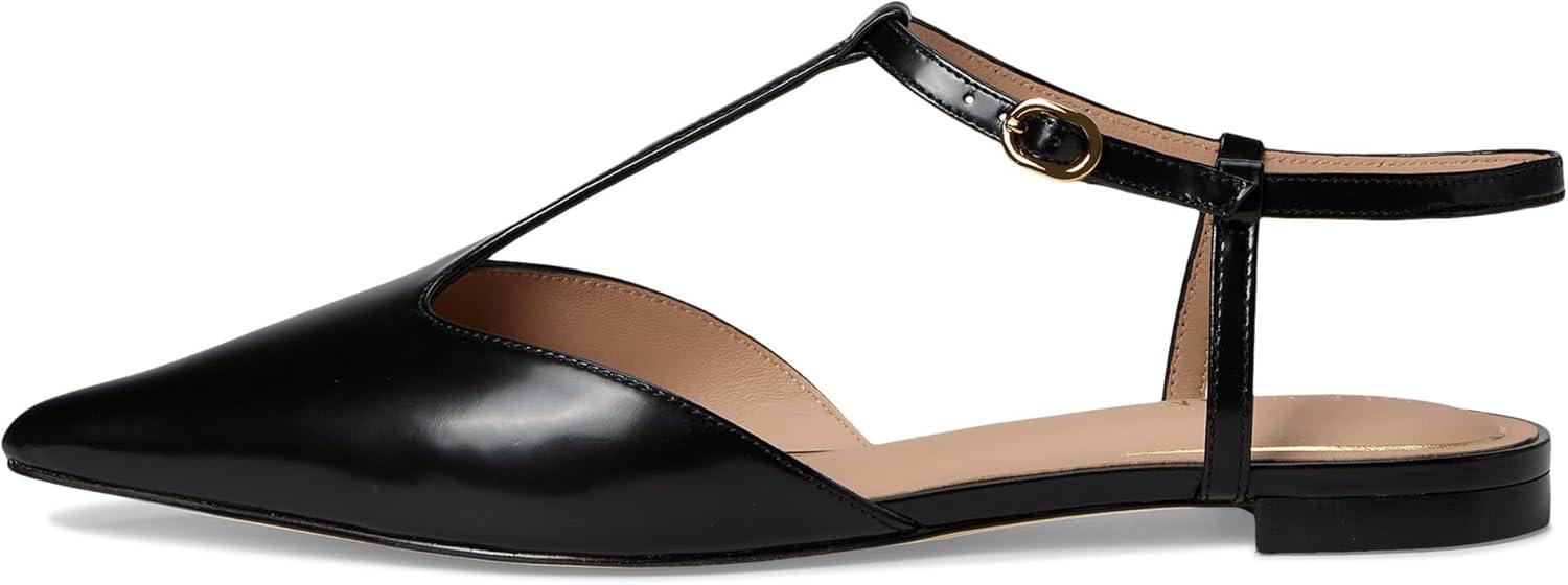 imageCole Haan Womens Marlah TStrap Ballet FlatsBlack Box Ltr