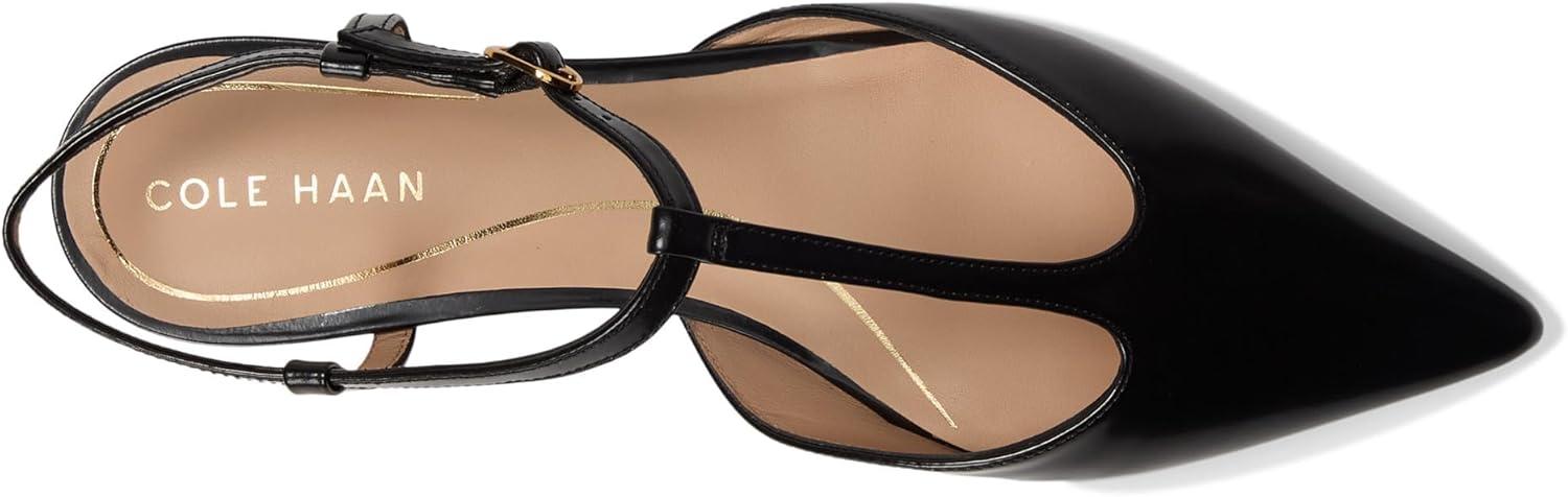 imageCole Haan Womens Marlah TStrap Ballet FlatsBlack Box Ltr