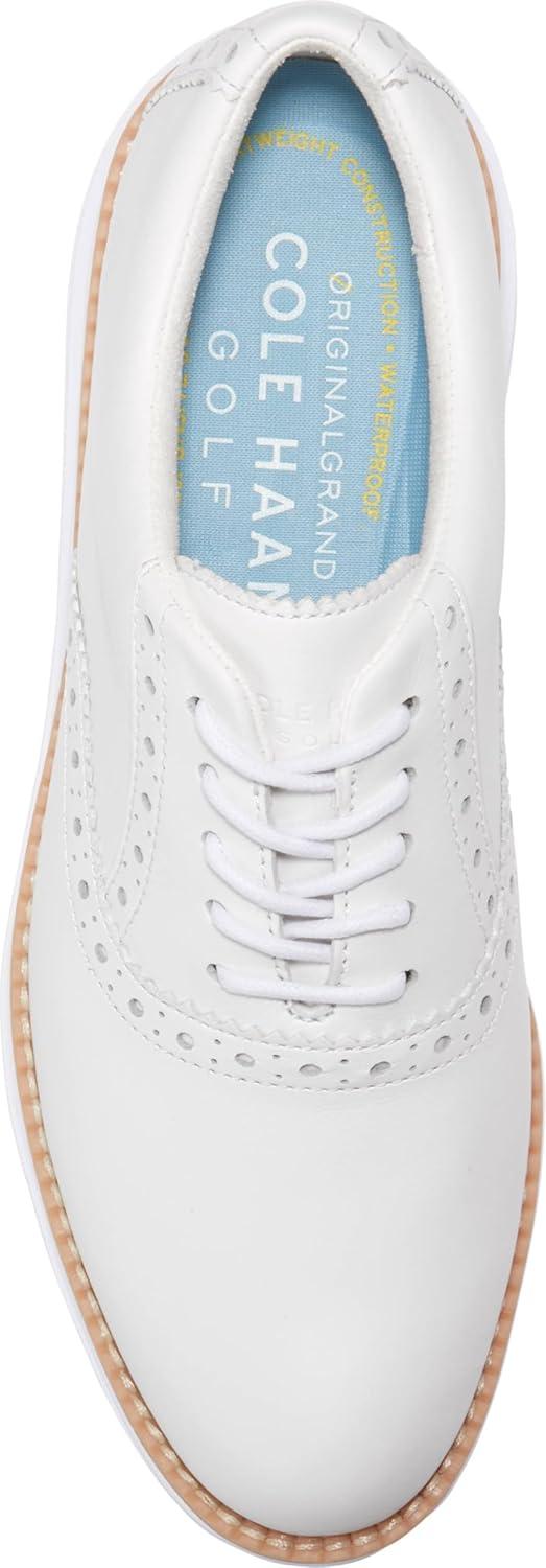 imageCole Haan Womens Original Grand Shortwing Golf OxfordOpt WhtBlue Bell