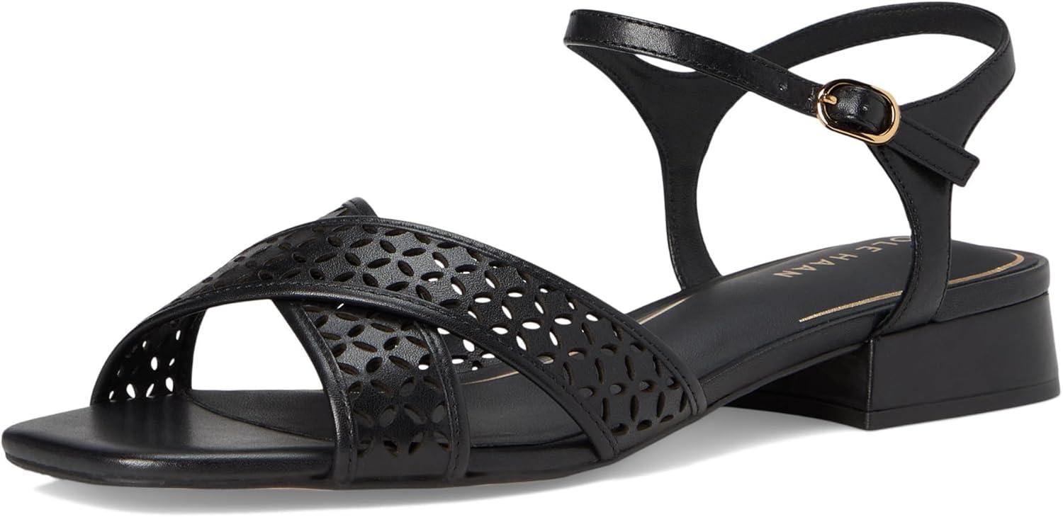 imageCole Haan Womens Patie SandalsBlack Perf Ltr