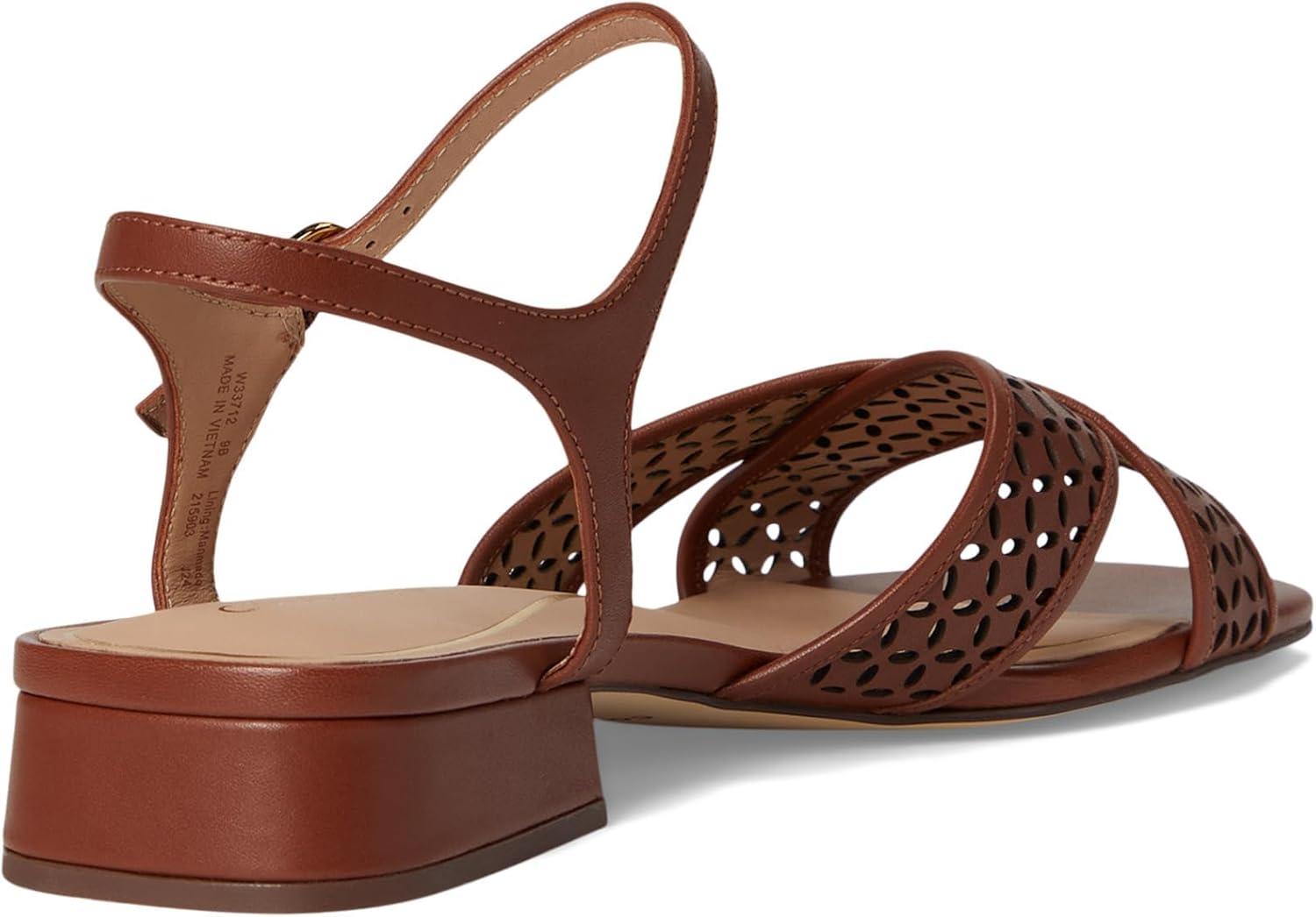 imageCole Haan Womens Patie SandalsDk Cuoio Perf Ltr