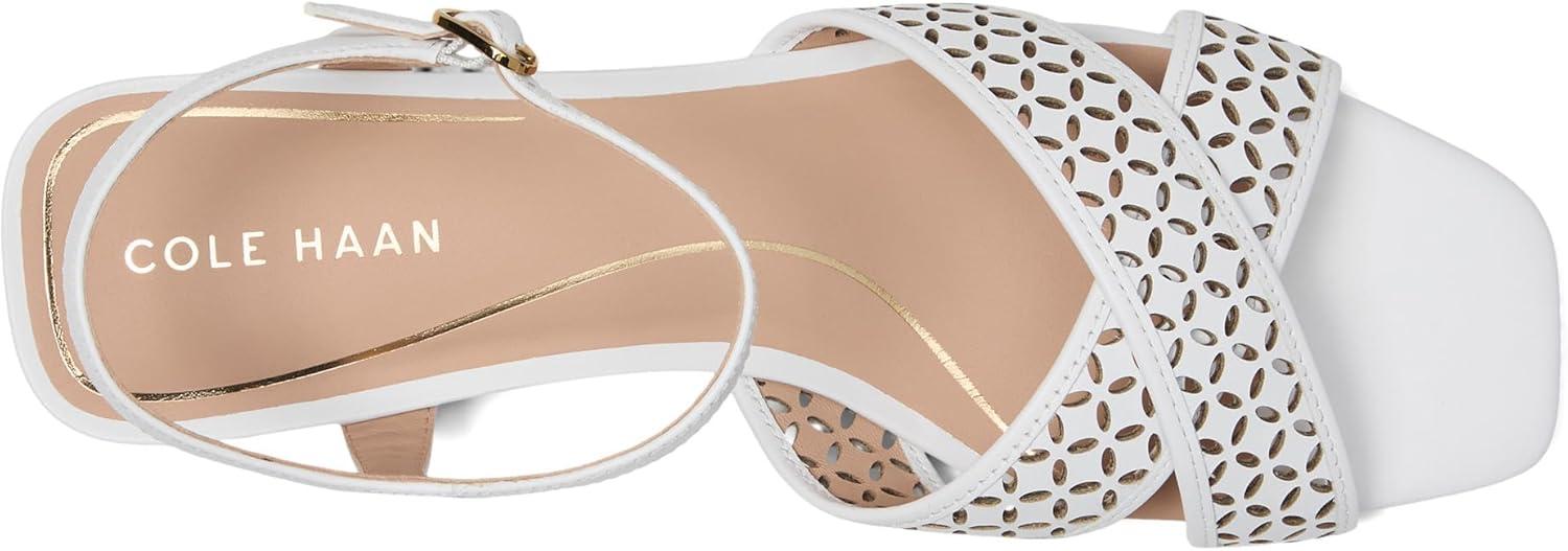 imageCole Haan Womens Patie SandalsWhite Perf Ltr
