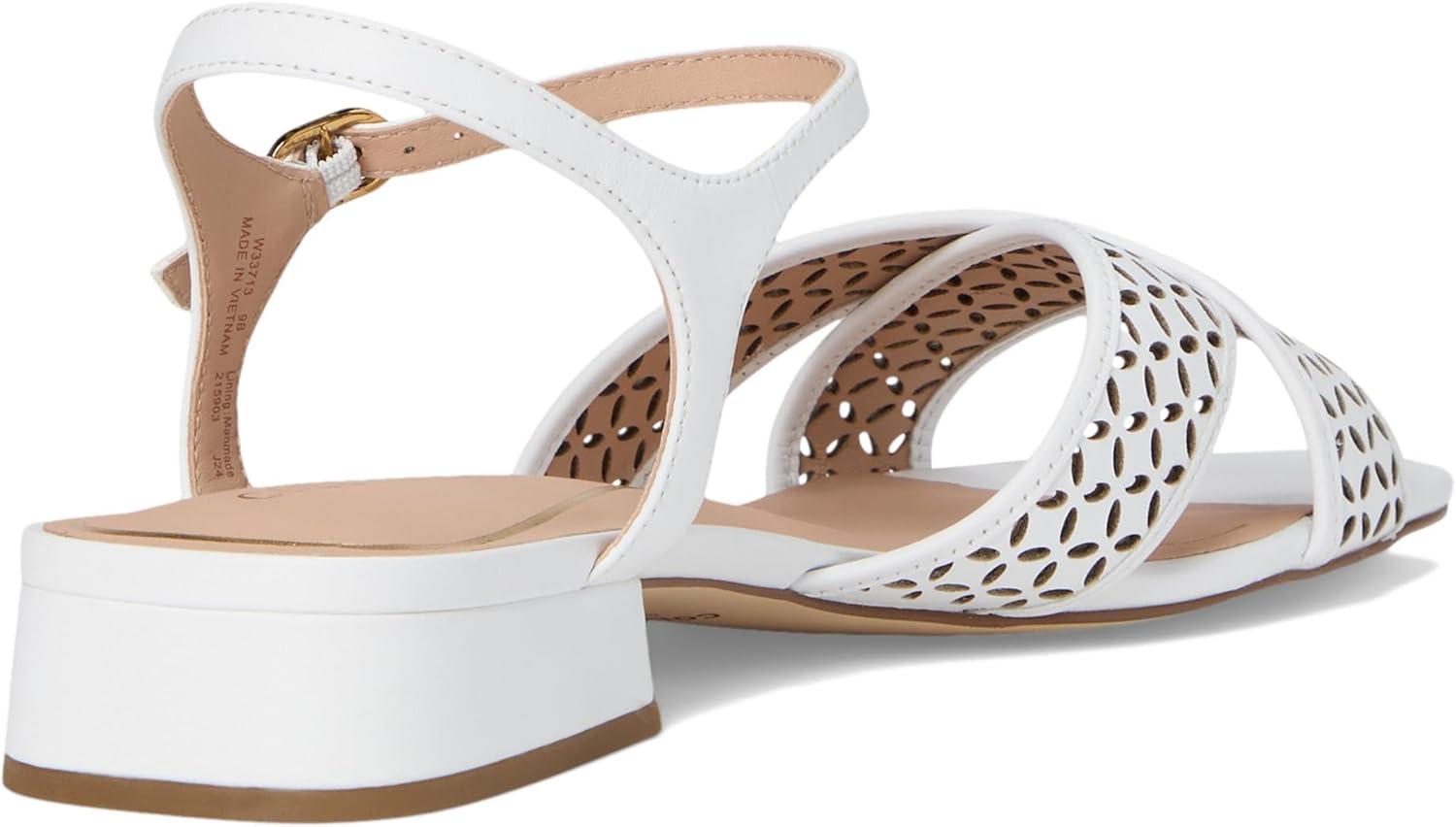 imageCole Haan Womens Patie SandalsWhite Perf Ltr