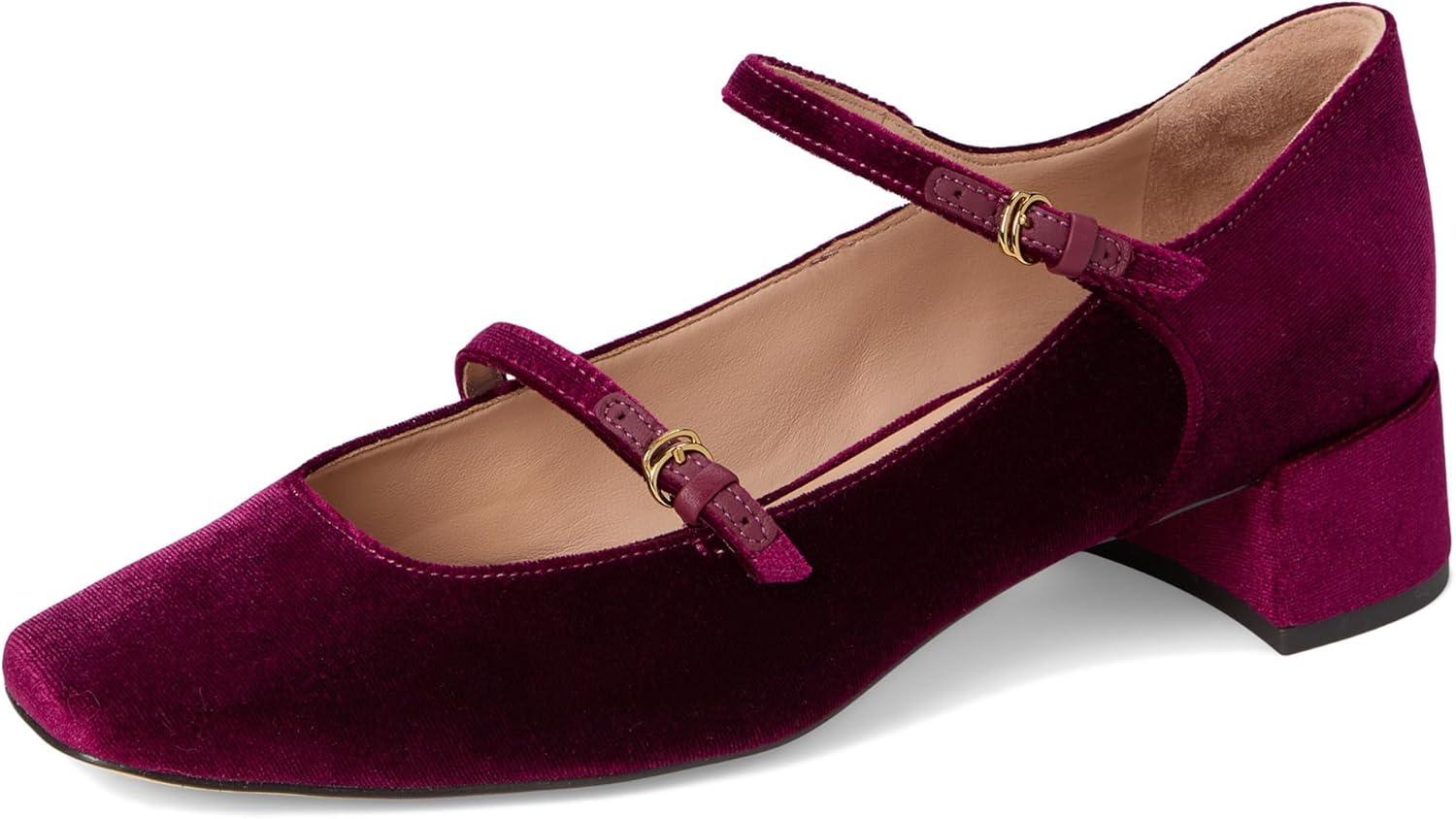 imageCole Haan Womens Paxton Maryjane PumpWine Velvet