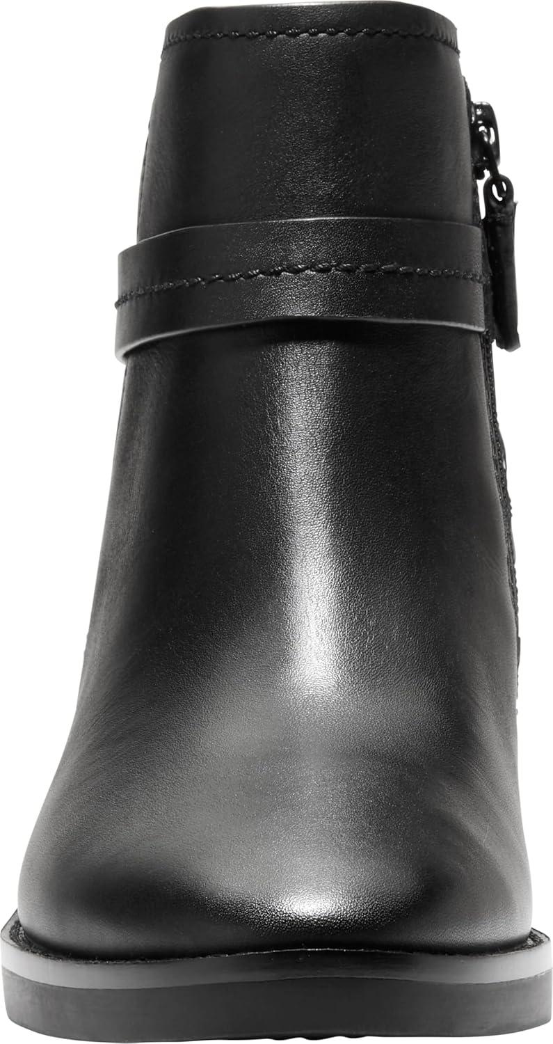 imageCole Haan Womens Rosalyn Ankle Strap BootsBlack Leather Wp