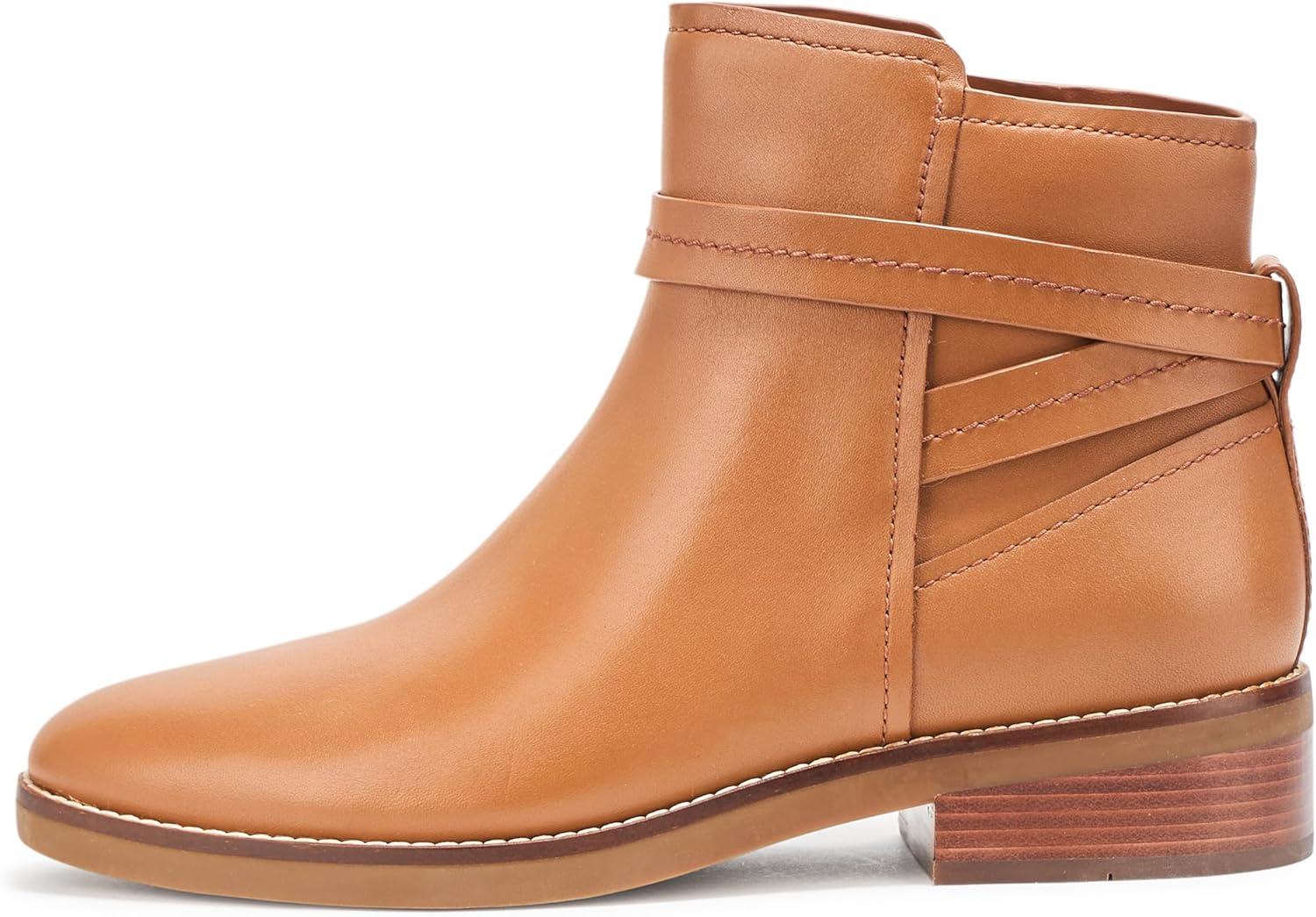 imageCole Haan Womens Rosalyn Ankle Strap BootsBritsh Tan Lthr Wp