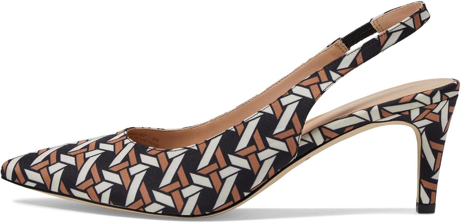 imageCole Haan Womens Vandam Sling Pump 65Rattan Printed Faille
