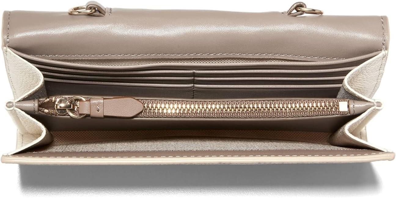imageCole Haan Womens Wallet on a ChainIrish CoffeeOatIvory