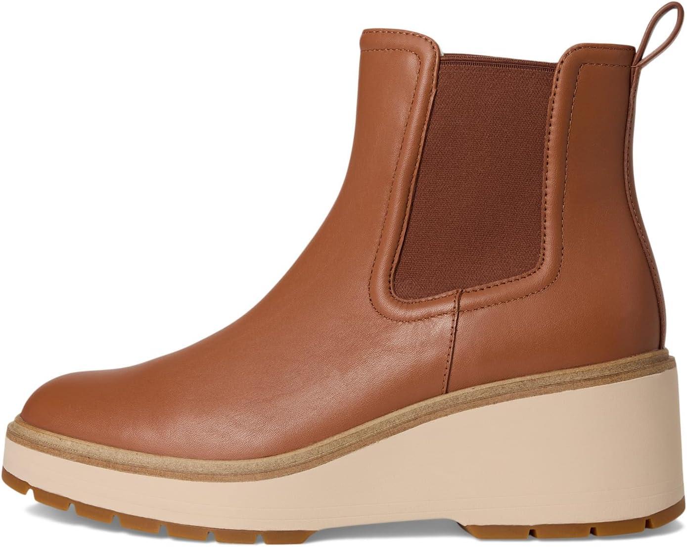 imageCole Haan Womens Zerogrand Cityquest Waterproof Wedge BootsBritish TanIvory