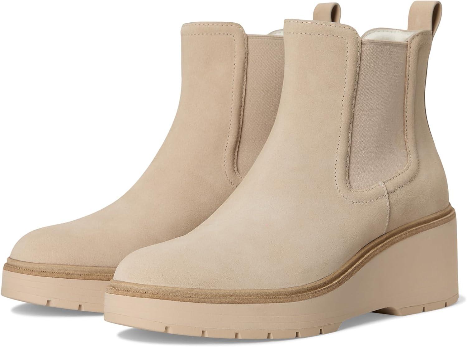 imageCole Haan Womens Zerogrand Cityquest Waterproof Wedge BootsLt Sesame Sde Wp