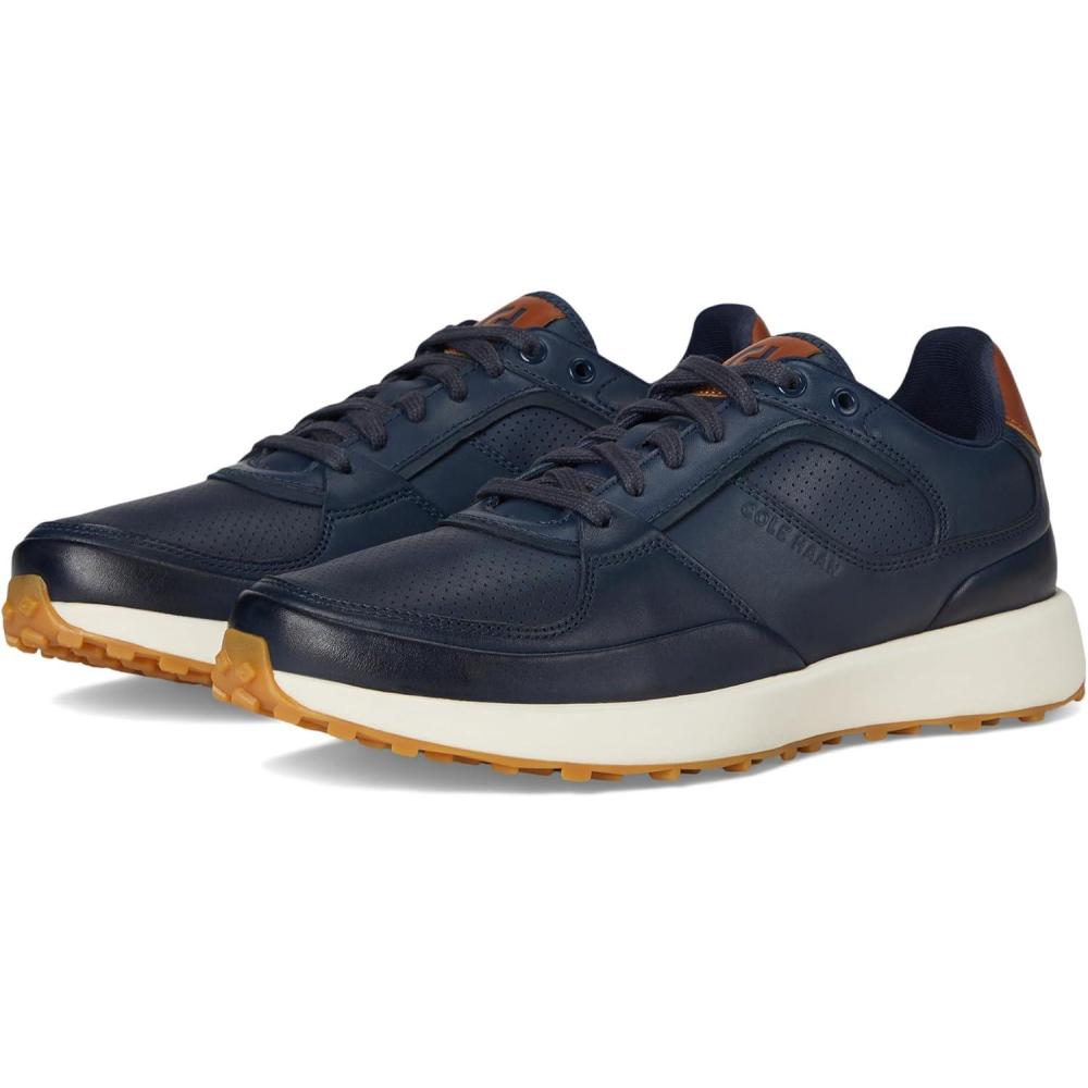 imageCole Haan Mens Grand Crosscourt Downtown SneakerNavy BlazerIvory