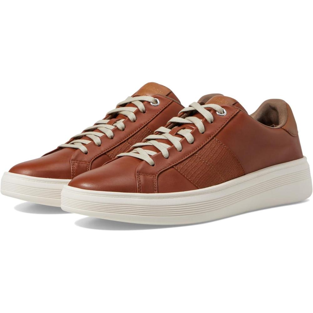 imageCole Haan Mens Grand Crosscourt Modern Perforated SneakersBritish TanGolden ToffeeIvory