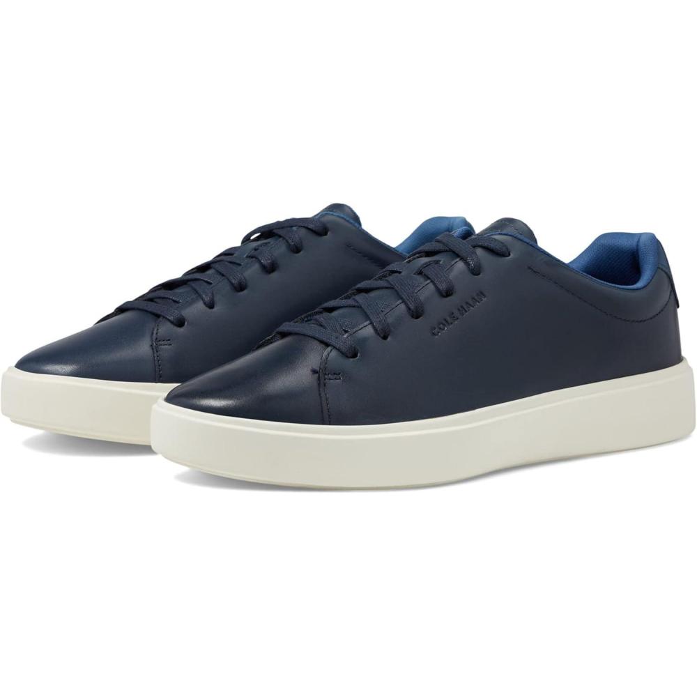 imageCole Haan Mens Grand Crosscourt Traveler SneakerNavy BlazerIvory