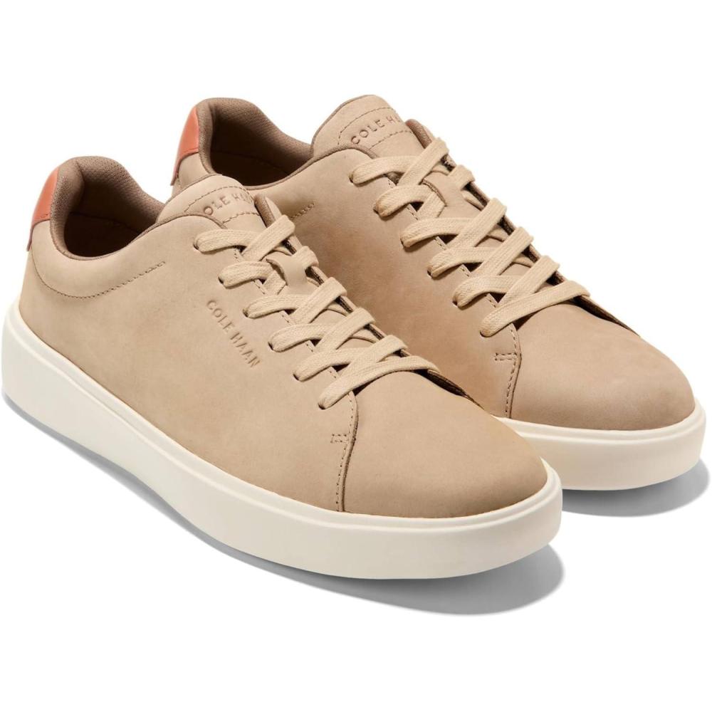 imageCole Haan Mens Grand Crosscourt Traveler SneakerSesameRedwoodIvory