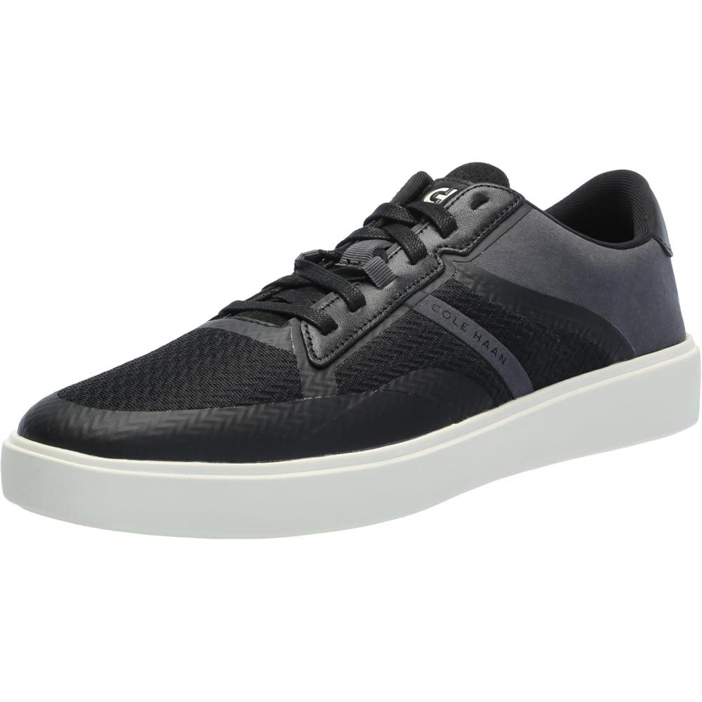 imageCole Haan Mens Grand Crosscourt Winner SneakerBlackGrayIvory