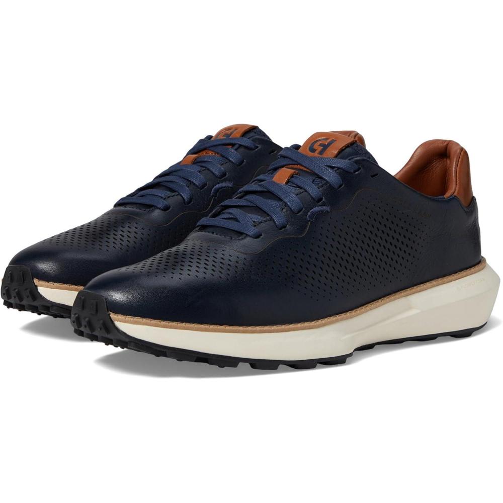 imageCole Haan Mens Grandpro Ashland Laser Perf SneakerNavy BlazerIvory