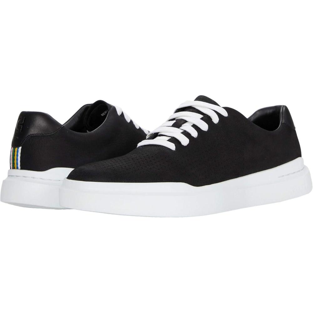imageCole Haan Mens Grandpro Rally Laser Cut SneakerBlack Nubuck White