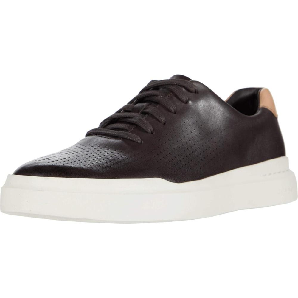 imageCole Haan Mens Grandpro Rally Laser Cut SneakerDark Brown Handstain