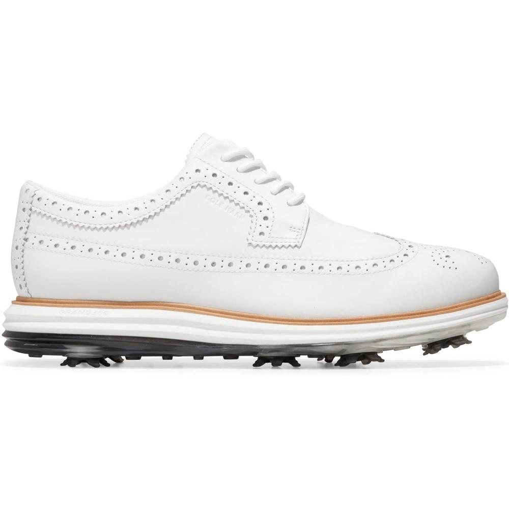imageCole Haan Mens Original Grand Tour Golf Waterproof SneakerOptic WhiteNatura