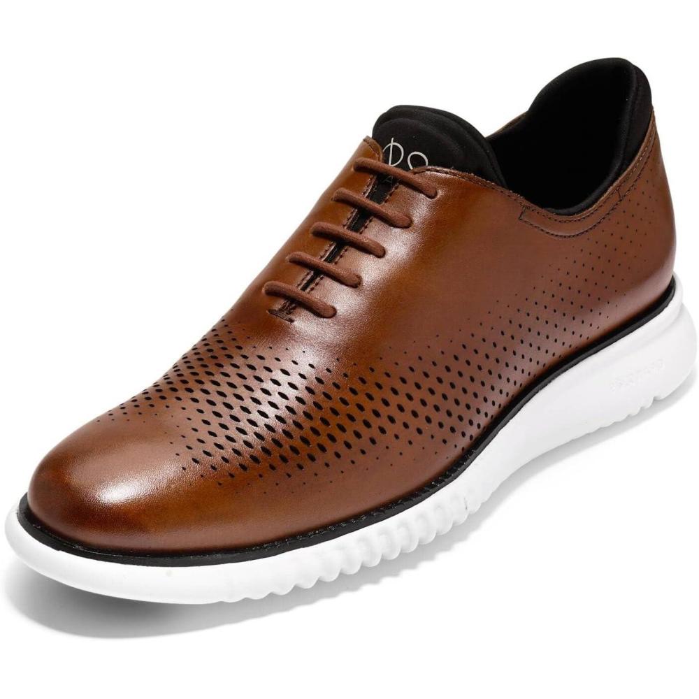 imageCole Haan Mens Zerogrand Wing OxfordBritish TanIvory