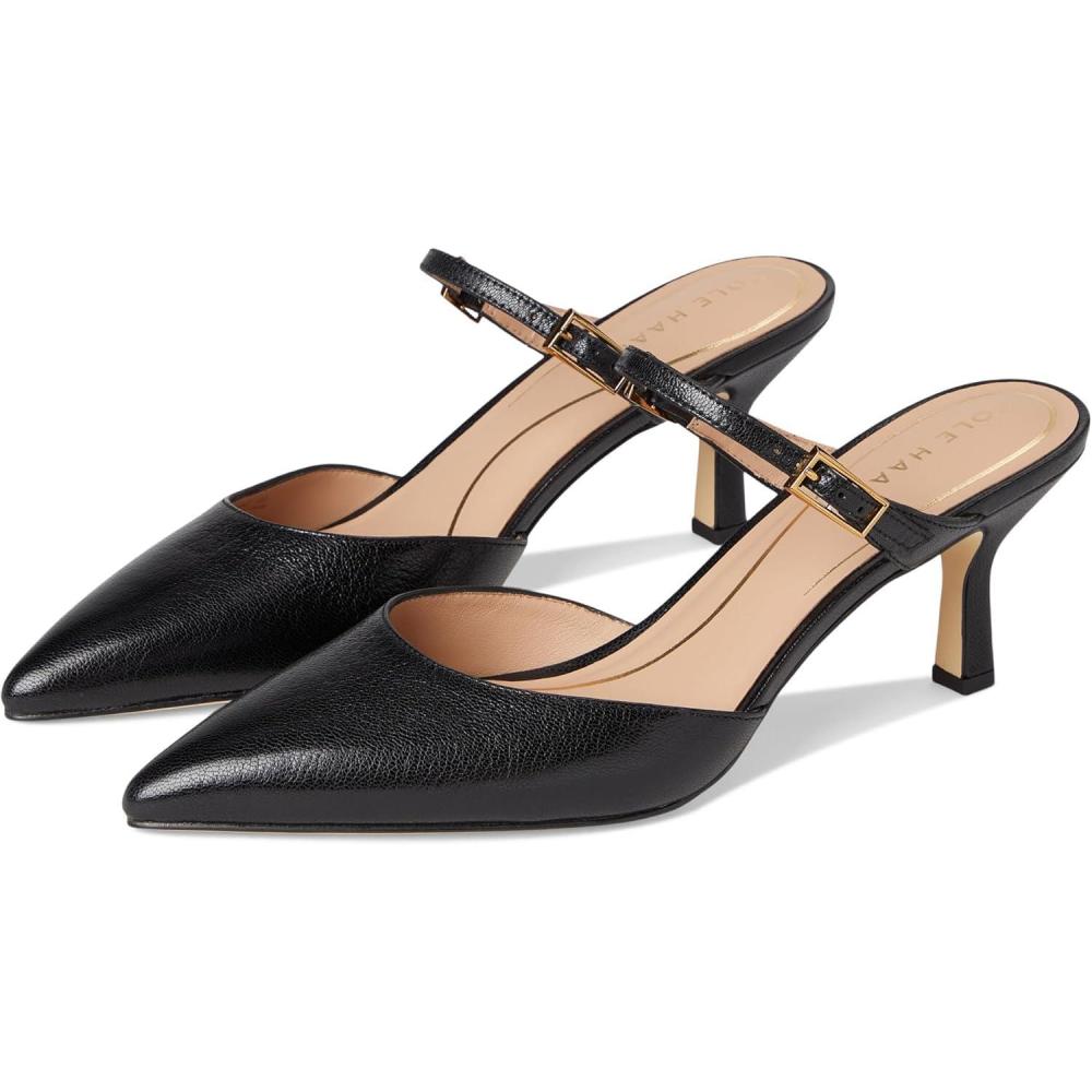 imageCole Haan Womens Annalise Buckle MulesBlack Ltr
