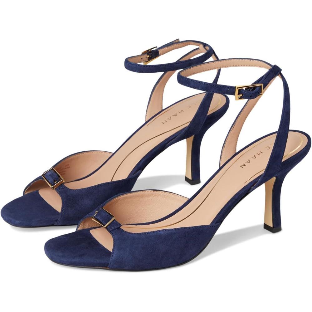 imageCole Haan Womens Annalise Buckle SandalsMidnight Moon Suede