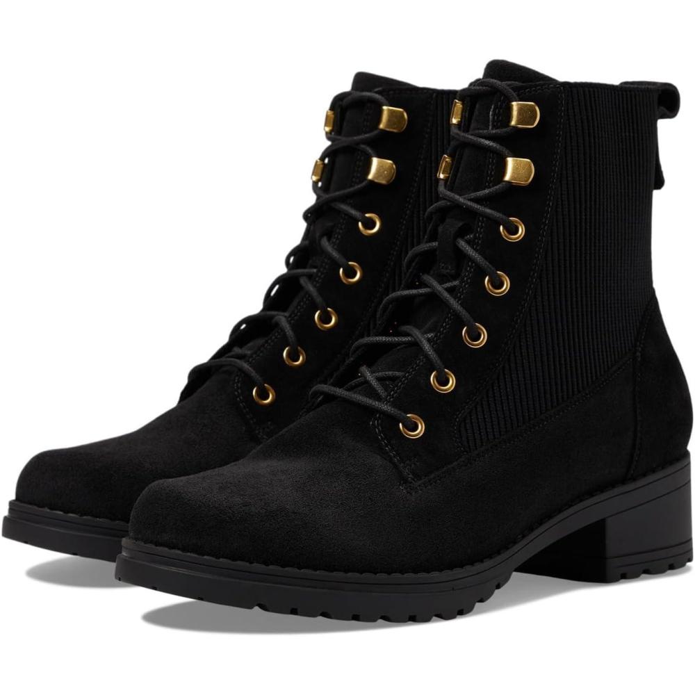 imageCole Haan Womens Camea Wp Combat Boot IiBlack Suede Wp