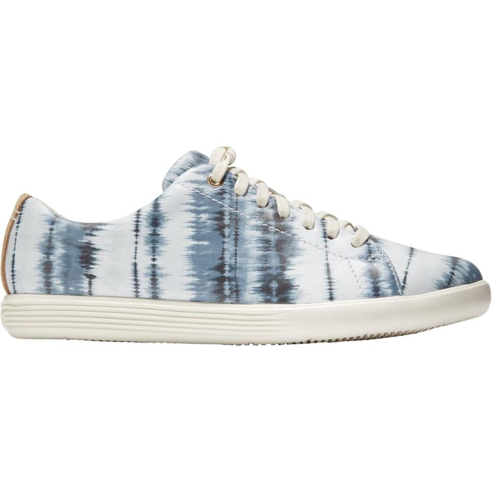 imageCole Haan Womens Grand Crosscourt Leather SneakersChina Blue Ikat Pr