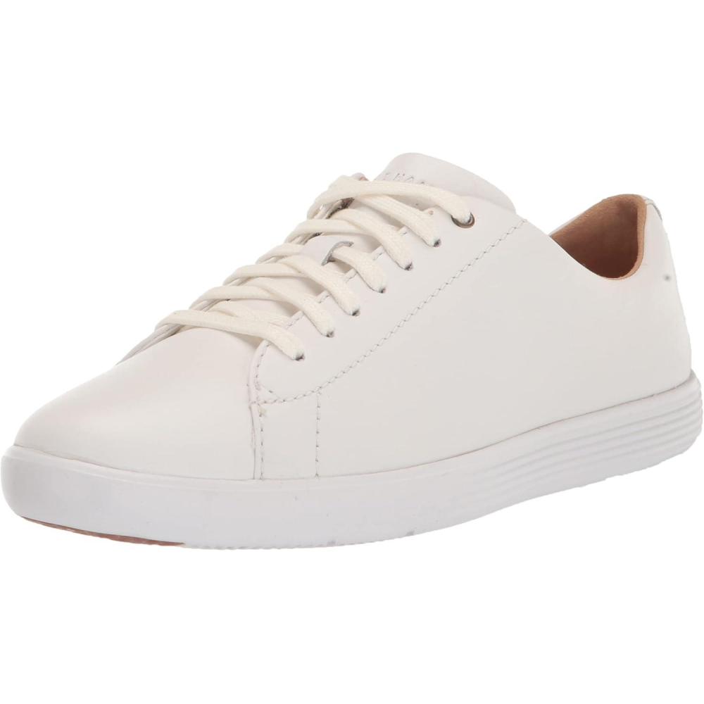 imageCole Haan Womens Grand Crosscourt Leather SneakersOptic Wht LthrWht