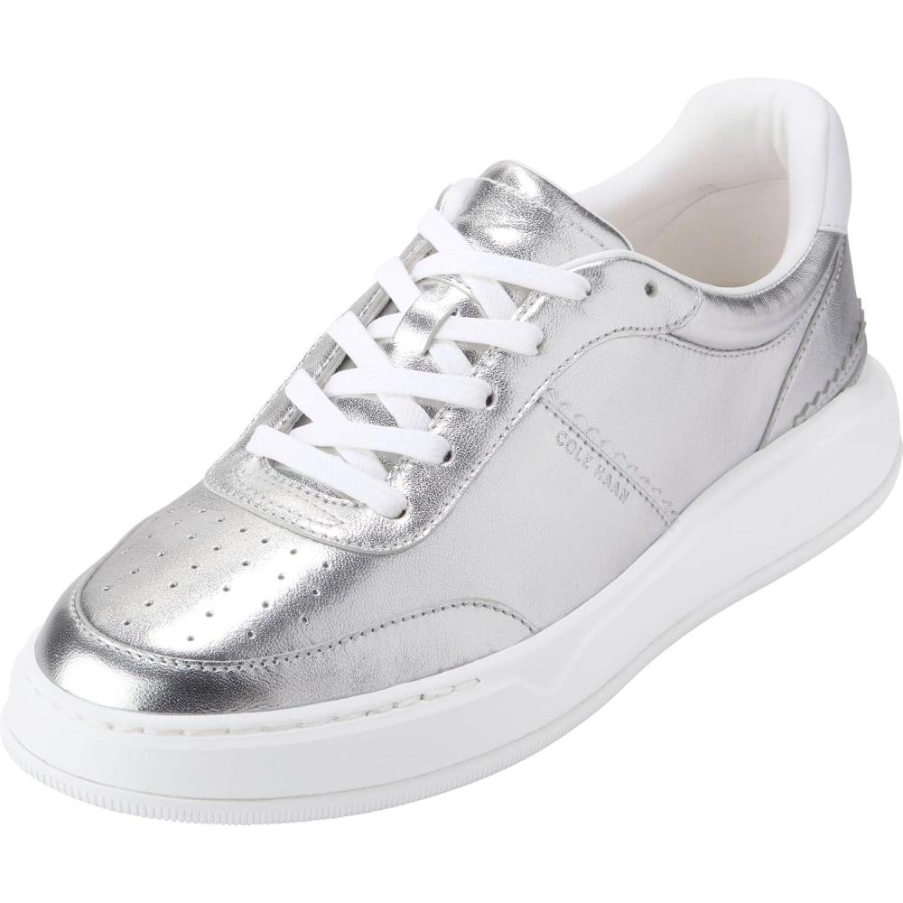 imageCole Haan Womens Grandpro Carissa SneakerSilverWhite