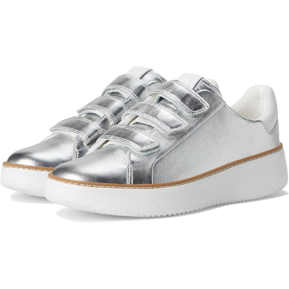 imageCole Haan Womens Grandpro Topspin Triple Strap SneakersSilverWhite