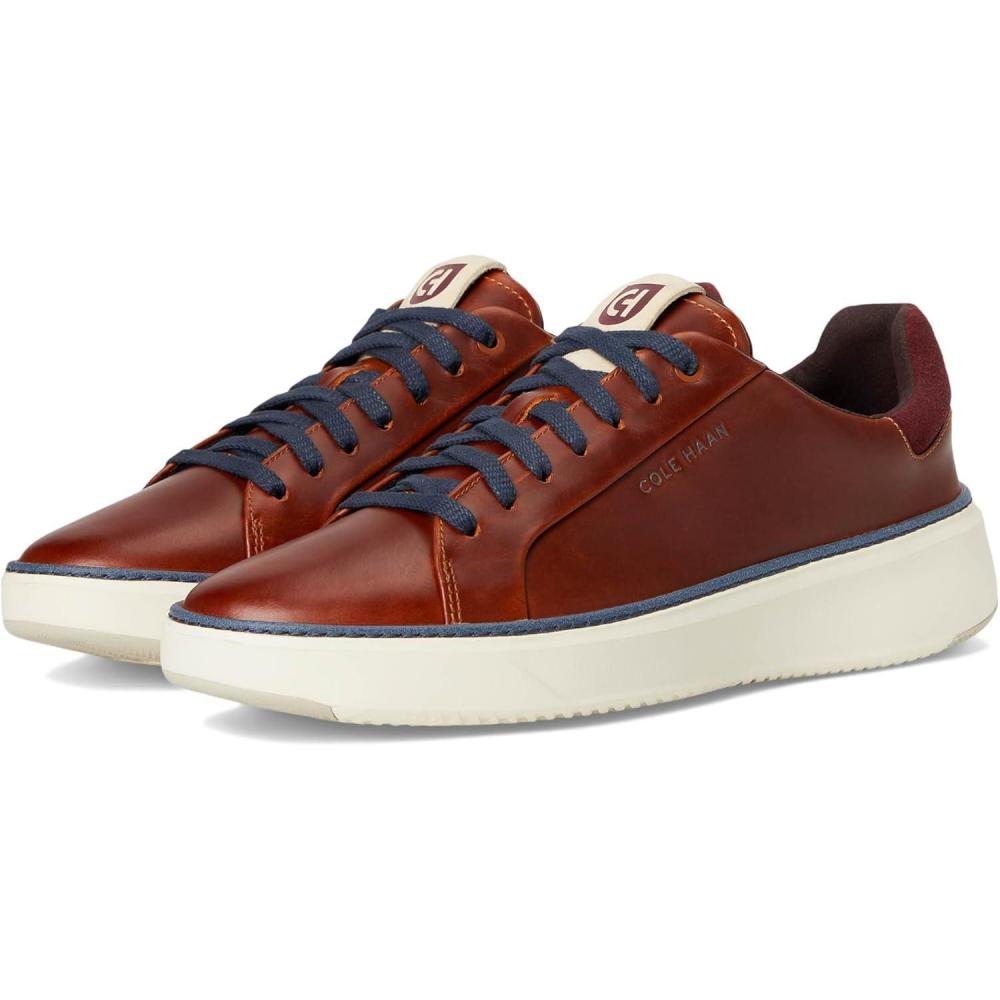 imageCole Haan Womens Grandpro Topspin Waterproof Golf Shoes SneakerBritish TanMadeiraIvory