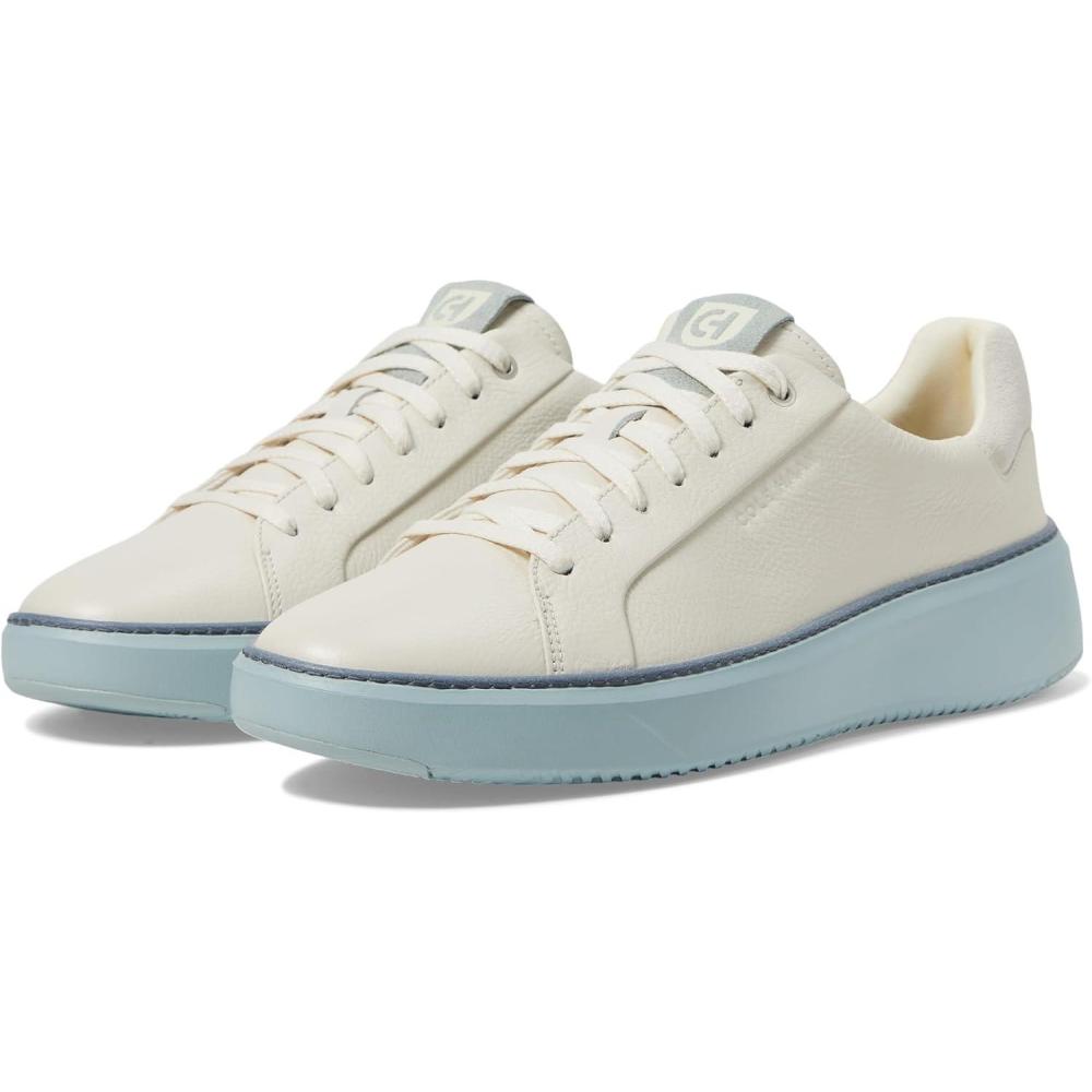 imageCole Haan Womens Grandpro Topspin Waterproof Golf Shoes SneakerIvoryCloud Blue