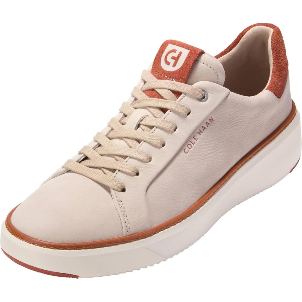 imageCole Haan Womens Grandpro Topspin Waterproof Golf Shoes SneakerLight Sesame Nubuck Cinn