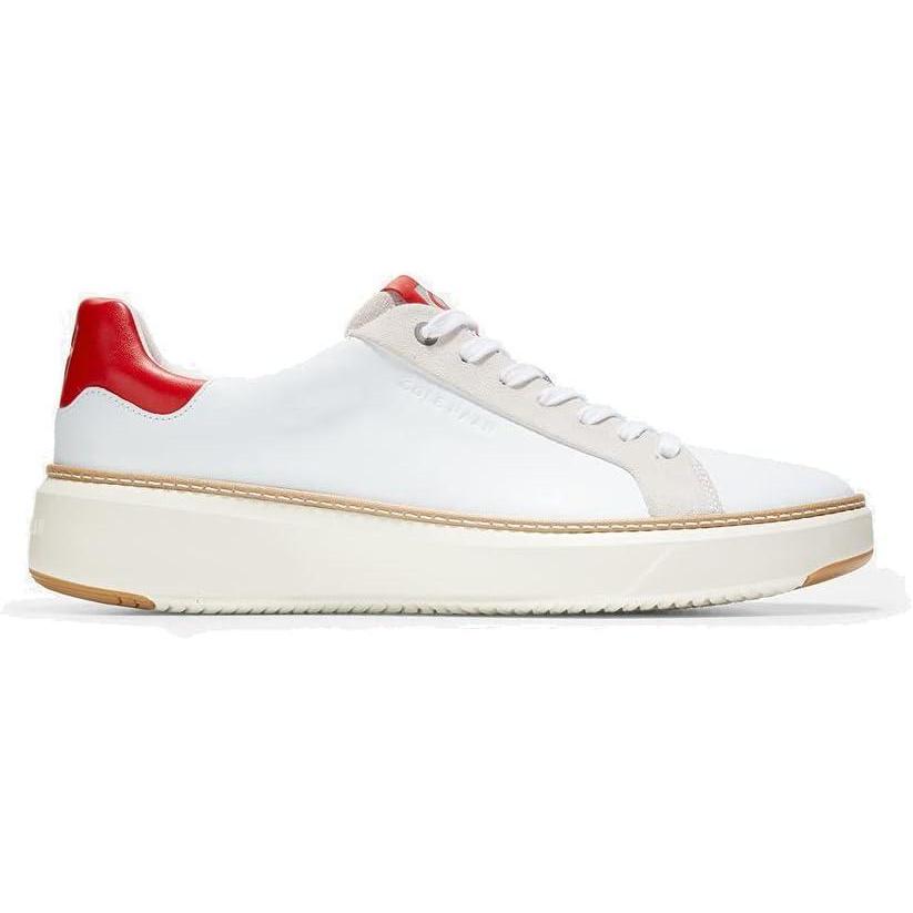 imageCole Haan Womens Grandpro Topspin Waterproof Golf Shoes SneakerOptic WhiteMolten Lava