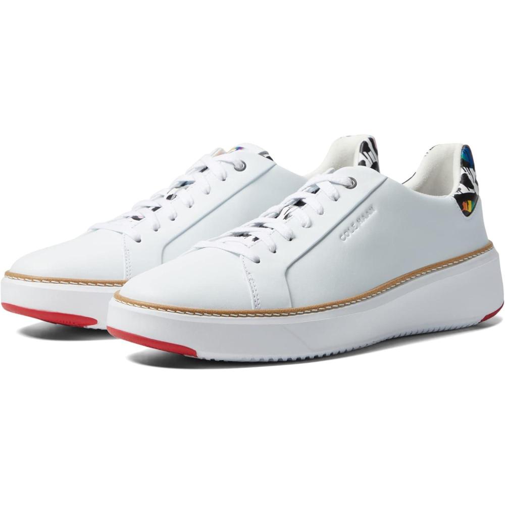 imageCole Haan Womens Grandpro Topspin Waterproof Golf Shoes SneakerWhiteAnimal Print