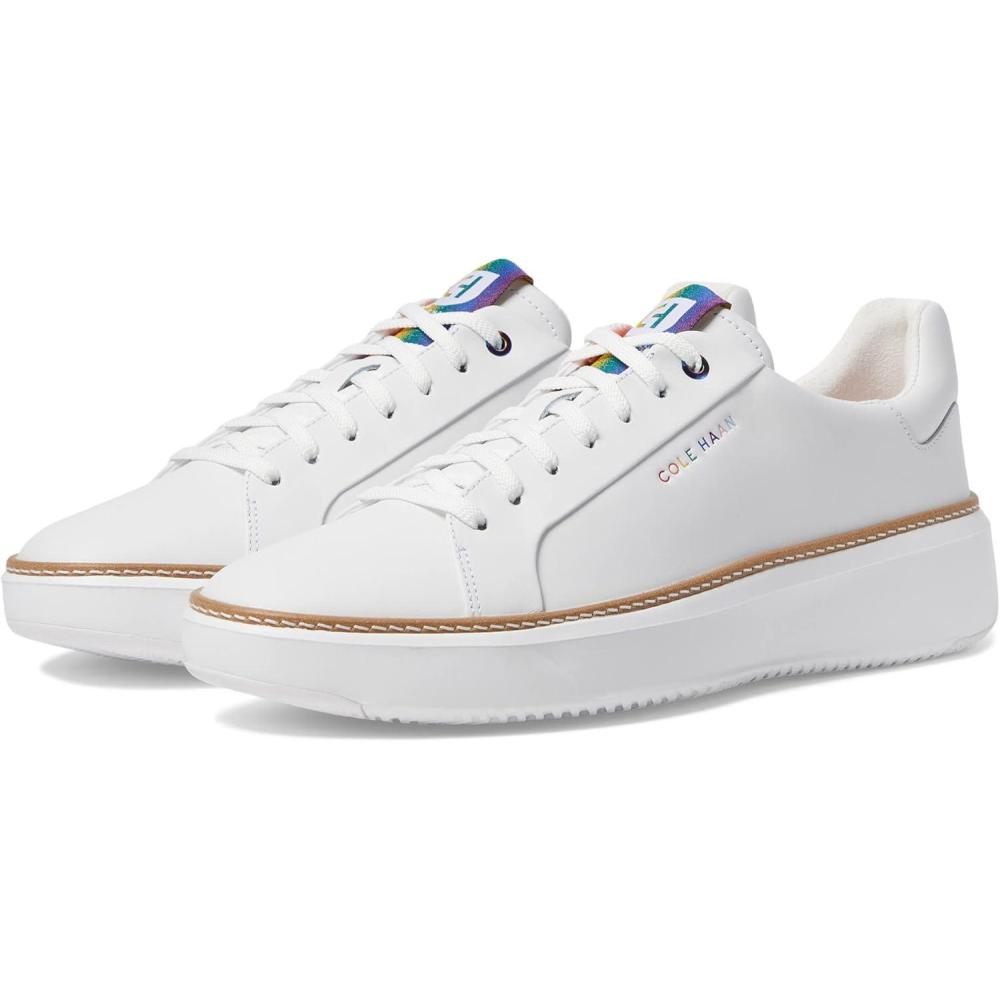 imageCole Haan Womens Grandpro Topspin Waterproof Golf Shoes SneakerWhitePride Multi