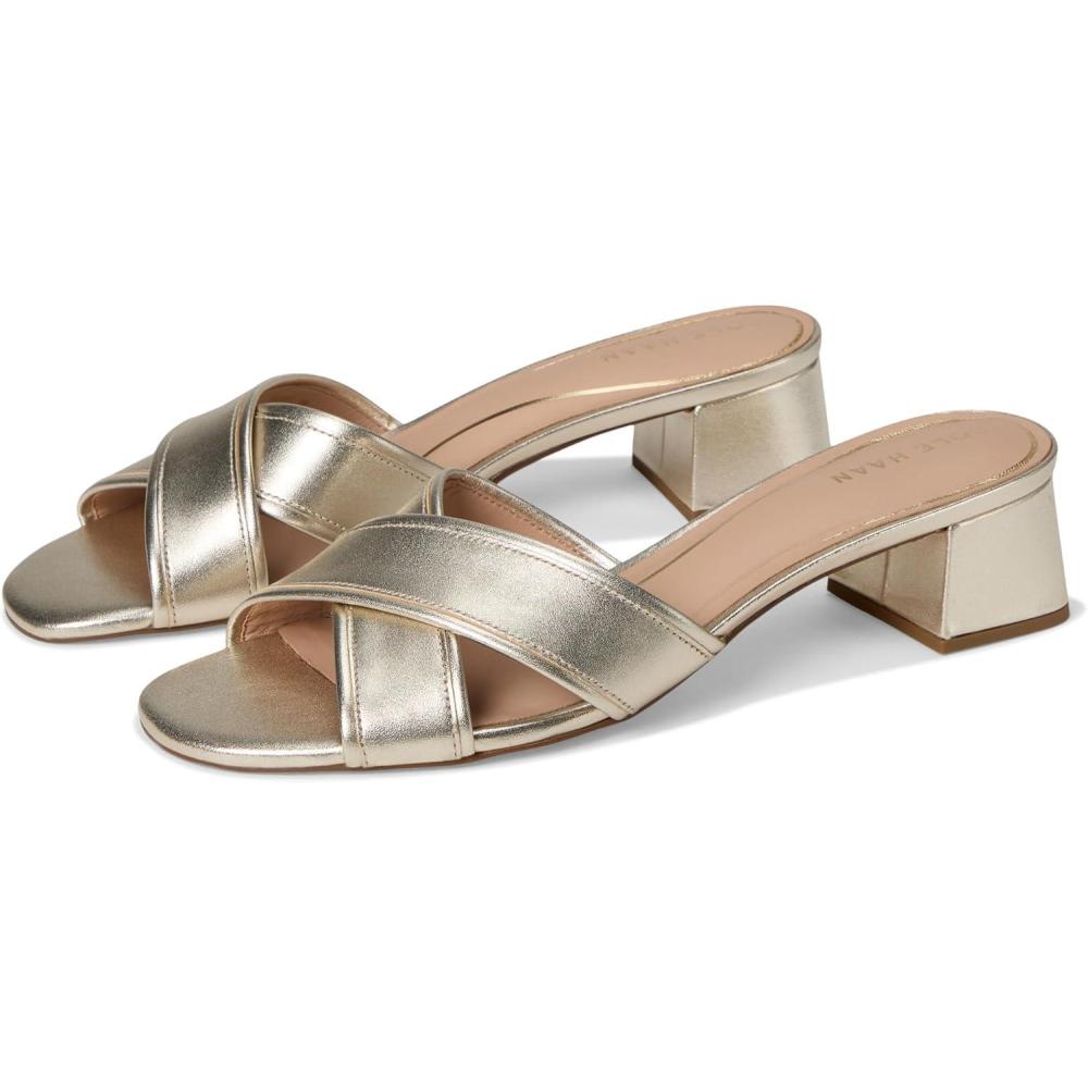 imageCole Haan Womens Landon Sandals 40mmSoft Gold Ltr
