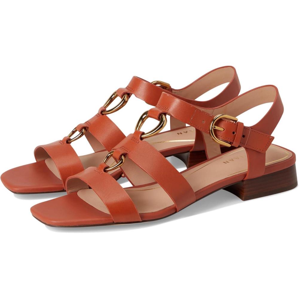 imageCole Haan Womens Lyanna Link SandalsAuburn Leather