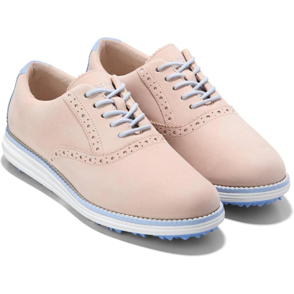 imageCole Haan Womens Original Grand Shortwing Golf OxfordBlchd TanVista Bl