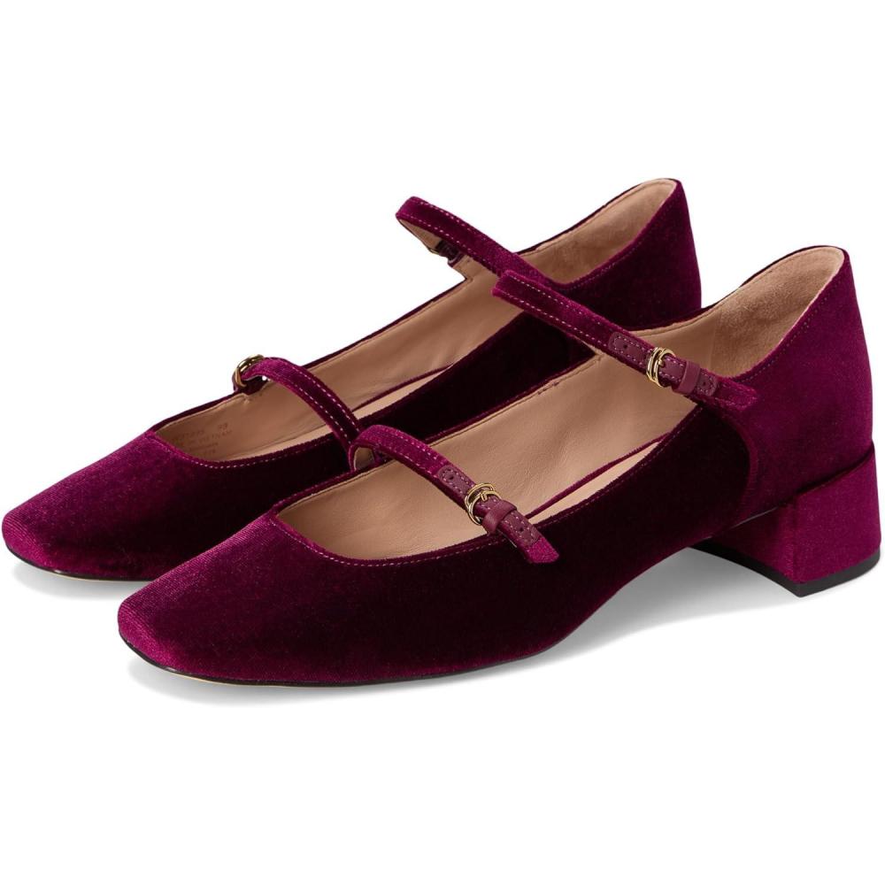 imageCole Haan Womens Paxton Maryjane PumpWine Velvet