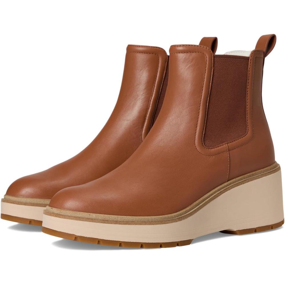 imageCole Haan Womens Zerogrand Cityquest Waterproof Wedge BootsBritish TanIvory